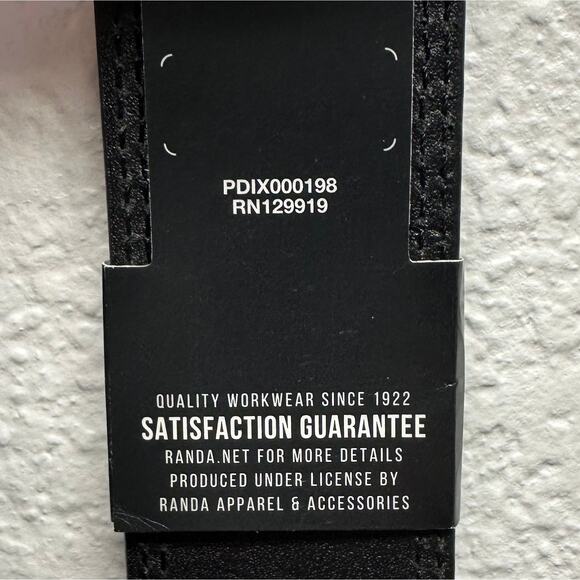 NWT! Dickies Genuine Leather Work Wear Men’s Size Small (30-32) Black Belt, K641 - Picture 4 of 8